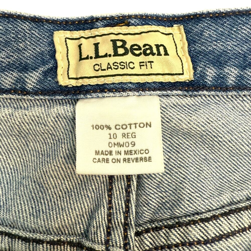 L.L. Bean Jeans Womens 10 Regular Medium Wash Classic Fit High Rise Mom Vintage - Picture 9 of 12